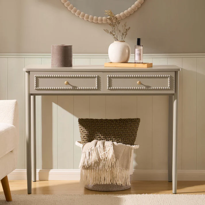 Posy Bobbin Dressing Table - Taupe - Image 3
